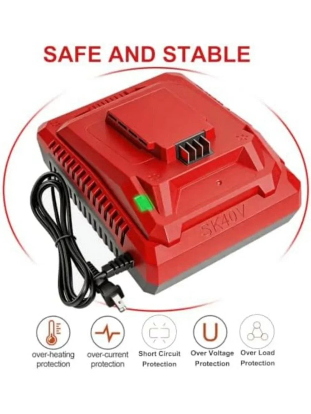Fast Charging 40V Battery Charger - Rapid Ultra Turbo for Lithium-ion Batteries